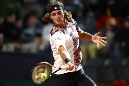 Stefanos Tsitsipas traf im Viertelfinale von Rom auf den Weltranglisten-16. Borna Coric