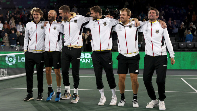 Das deutsche Davis-Cup-Team im September in Hamburg