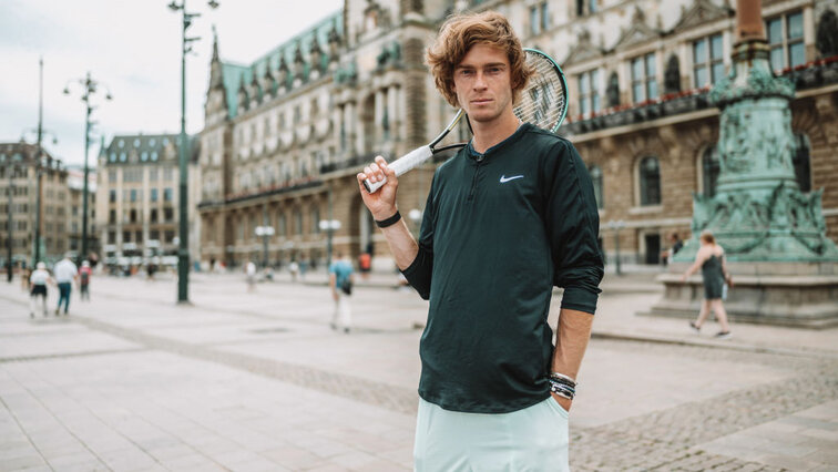 Andrey Rublev is out and about in Hamburg this week
