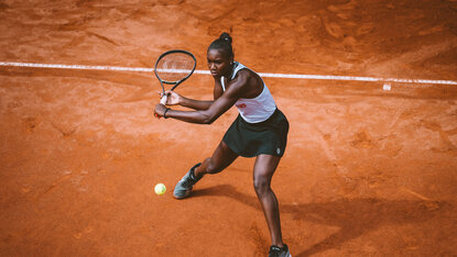 Noma Noha Akugue steht in der zweiten Qualifikationsrunde von Paris. Noma Noha Akugue steht in der zweiten Qualifikationsrunde von Paris.