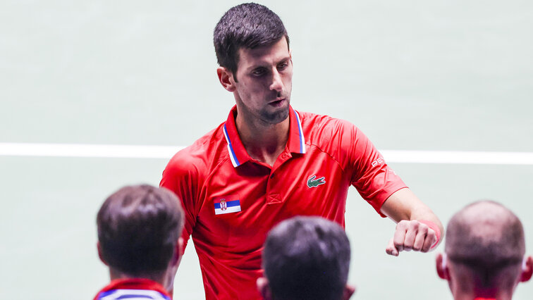 Novak Djokovic hat das starke Teilnehmerfeld beim Davis-Cup-Finalturbier angeführt