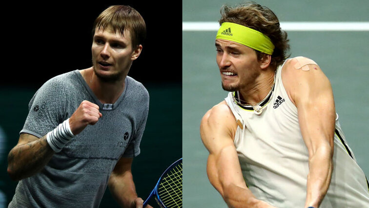 Alexander Bublik und Alexander Zverev treffen zum dritten Mal aufeinander Alexander Bublik und Alexander Zverev treffen zum dritten Mal aufeinander