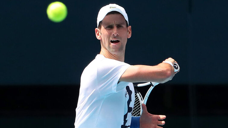 Novak Djokovic trainiert derzeit in Melbourne
