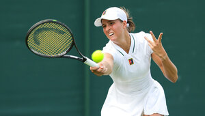 Lilli Tagger am Montag in Wimbledon