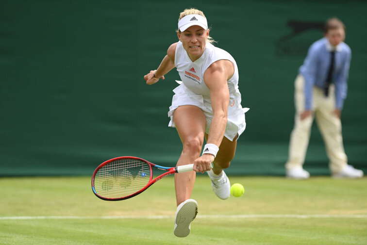 Angelique Kerber steht in Wimbledon in der dritten Runde Angelique Kerber at the Grand Slam tournament in Wimbledon