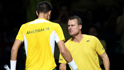 Lleyton Hewitt am Sonntag in Málaga