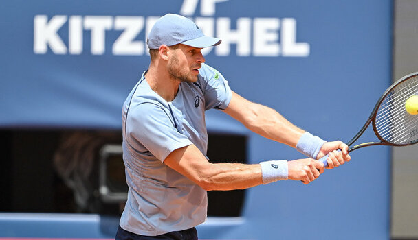 Yannick Hanfmann am Montag in Kitzbühel