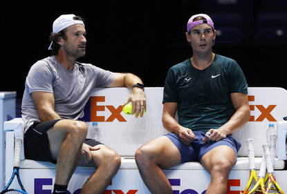 Carlos Moya zieht für Schützling Rafael Nadal eine positive Saisonbilanz Carlos Moya zieht für Schützling Rafael Nadal eine positive Saisonbilanz