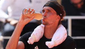 Alexander Zverev weiß seit Jahren, wie wichtig die Hydration beim Tennis ist