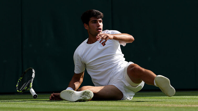 Alcaraz stolperte im Wimbledon-Finale Alcaraz stolperte im Wimbledon-Finale