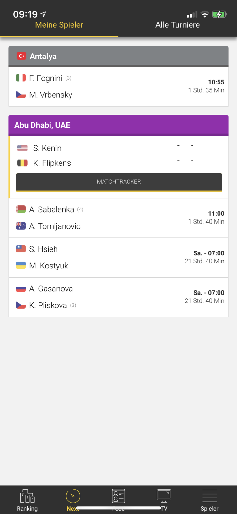 Probleme mit den Livescores? Wir haben die Lösung · tennisnet