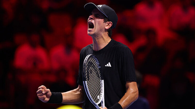 Mit spektakulären Comeback-Qualitäten besiegte Rafael Jodar bei den Next Gen ATP Finals in Dschidda den Top-Favoriten Learner Tien. Getty Images