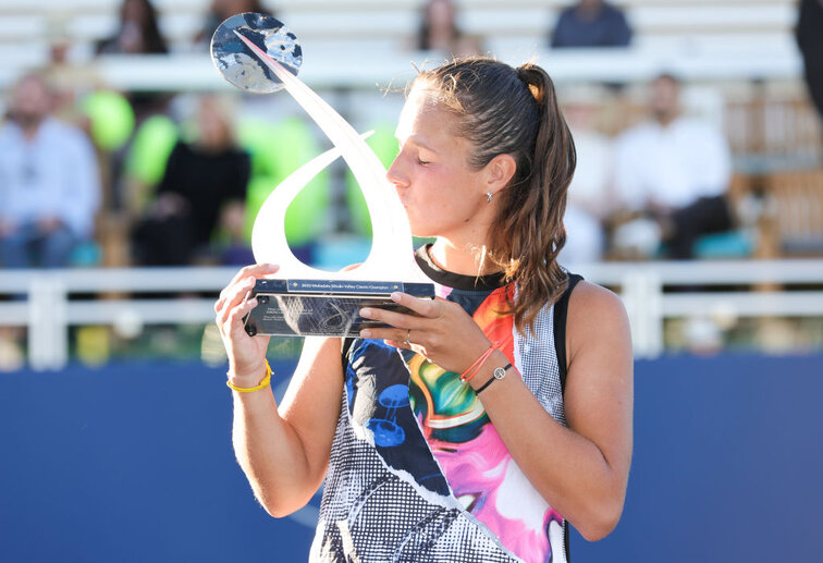 Daria Kasatkina was allowed to celebrate in San Jose