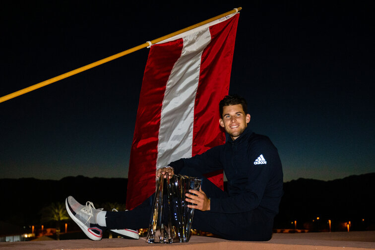 Dominic Thiem und sein bislang größter Titel beim ATP-Masters-1000-Event in Indian Wells Dominic Thiem and his biggest title so far at the ATP Masters 1000 event in Indian Wells