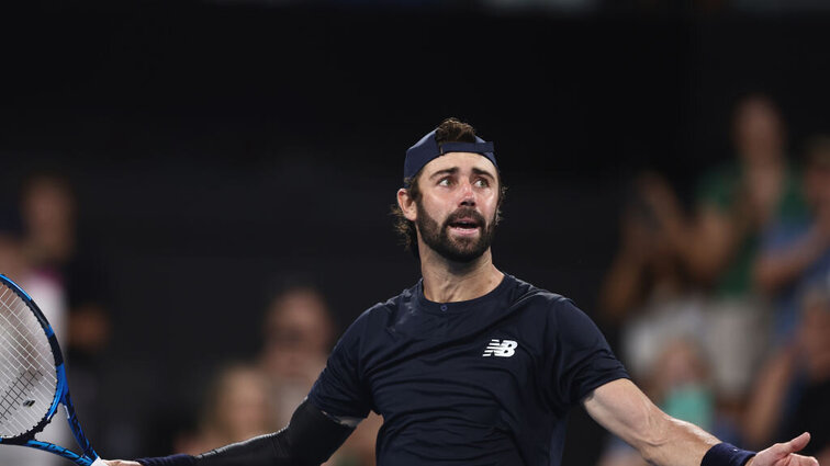 Jordan Thompson schlug in Brisbane Rafael Nadal. Jordan Thompson schlug in Brisbane Rafael Nadal.