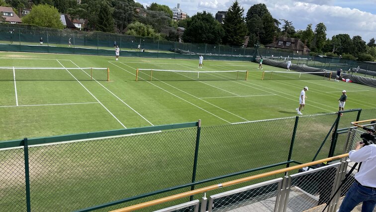 Die Trainingsplätze im Aorangi Park Die Trainingsplätze im Aorangi Park