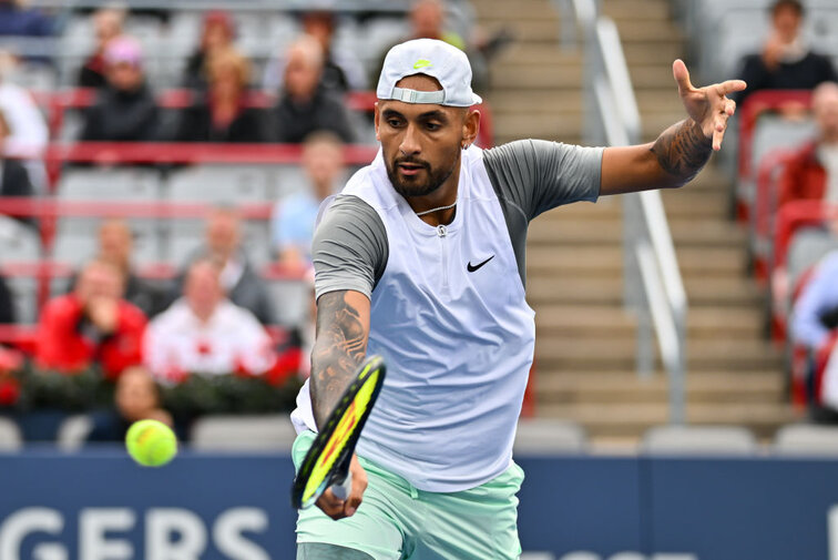 Nick Kyrgios siegte auch gegen Daniil Medvedev