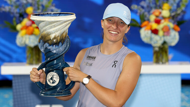 Stand jetzt führt Iga Swiatek die WTA-Tour in Sachen bisher verdientem Preisgeld mit 7,4 Millionen US-Dollar an