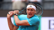 Alexander Zverev hat in Rom auch den Bedingungen auf dem Court Paroli geboten.
