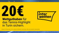 Jetzt als Neukunde bei interwetten 20 EUR Wettguthaben sichern! Jetzt als Neukunde bei interwetten 20 EUR Wettguthaben sichern!