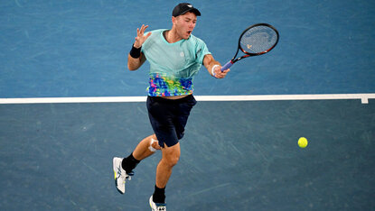 In einem wahren Thriller setzte sich Dominik Koepfer in der ersten Qualifikations-Runde der Australian Open 2025 durch. Getty Images