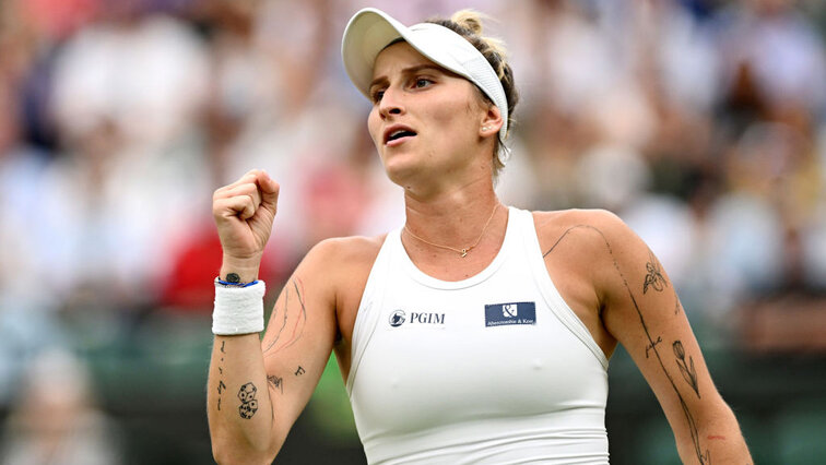 Marketa Vondrousova am Dienstag in Wimbledon Marketa Vondrousova am Dienstag in Wimbledon