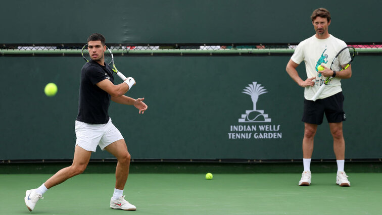 Erinnerungen an alte Zeiten: Alcaraz und Ferrero beim Training