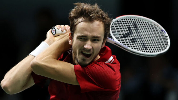 Daniil Medvedev am Samstag in Madrid