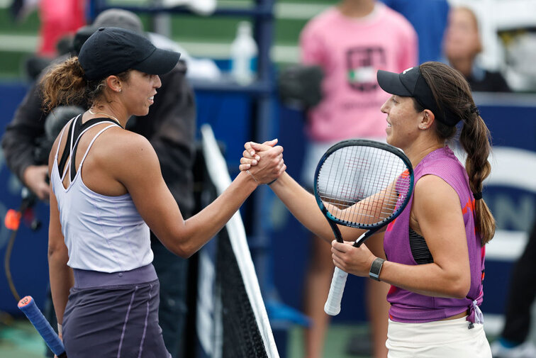 Im Achtelfinale der US Open treffen Madison Keys und Jessica Pegula aufeinander