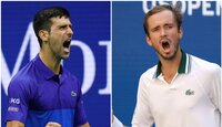 Novak Djokovic und Daniil Medvedev treffen im Finale der US Open aufeinander