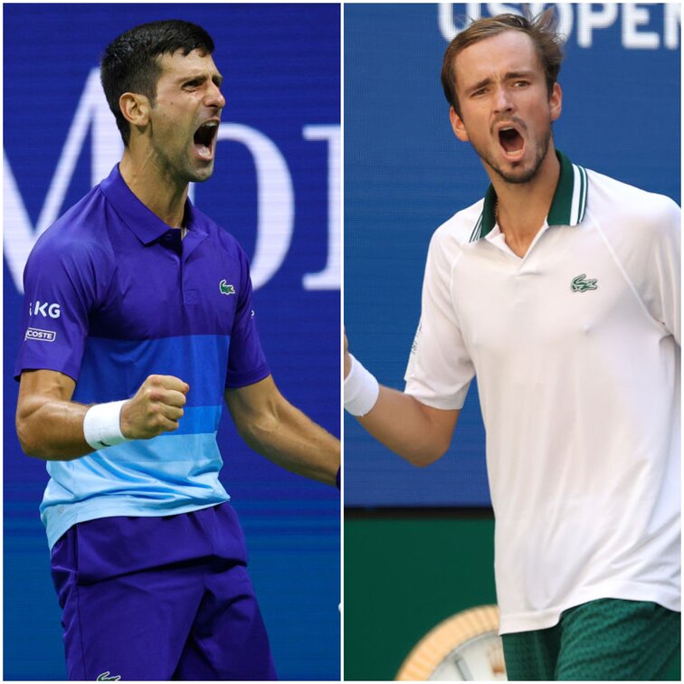 Novak Djokovic und Daniil Medvedev treffen im Finale der US Open aufeinander