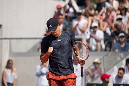 Dominic Thiem setzte sich gegen Kaichi Uchida durch Dominic Thiem setzte sich gegen Kaichi Uchida durch