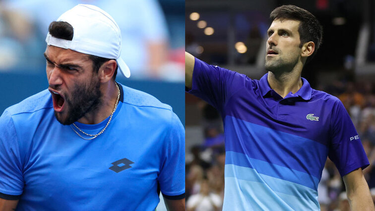 Matteo Berrettini fordert zum vierten Mal Novak Djokovic Matteo Berrettini fordert zum vierten Mal Novak Djokovic