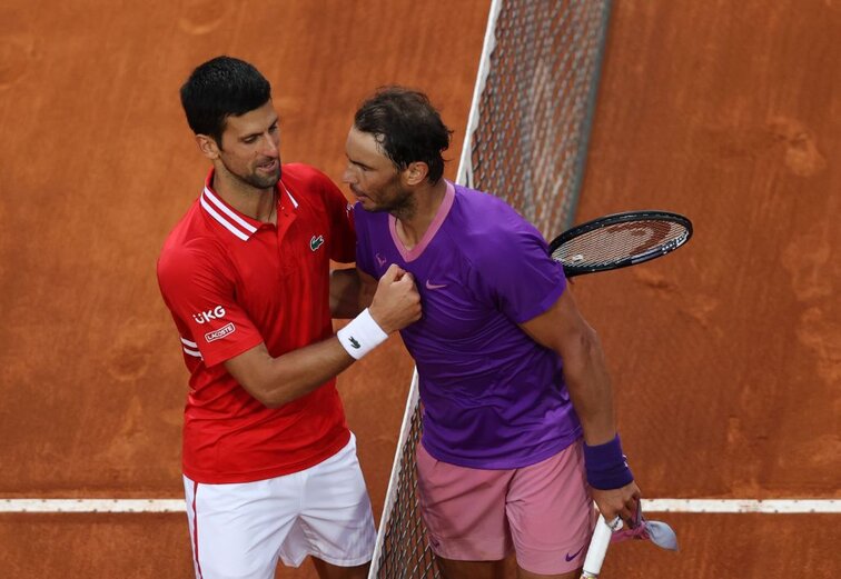 Novak Djokovic und Rafael Nadal standen sich zuletzt im Finale von Rom gegenüber