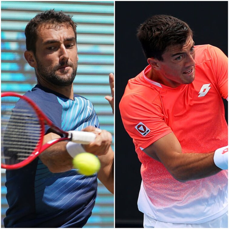 Marin Cilic meets Sebastian Ofner at the Queen's Club in London