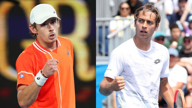 Alex de Minaur und Flavio Cobolli spielen um den Einzug ins Achtelfinale. Alex de Minaur und Flavio Cobolli spielen um den Einzug ins Achtelfinale.