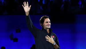 Anfang des Jahres war Federer in Melbourne zu Gast