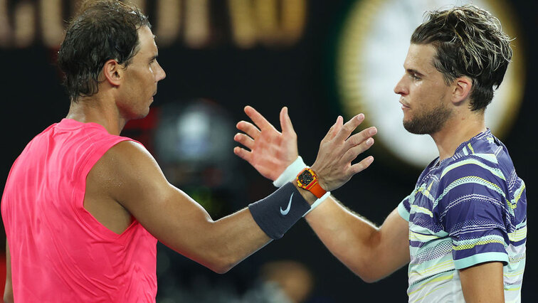 Two who get along well: Rafael Nadal and Dominic Thiem
