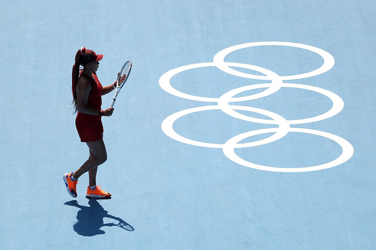 Naomi Osaka ist bei den Olympischen Spielen auf die große Tennisbühne zurückgekehrt