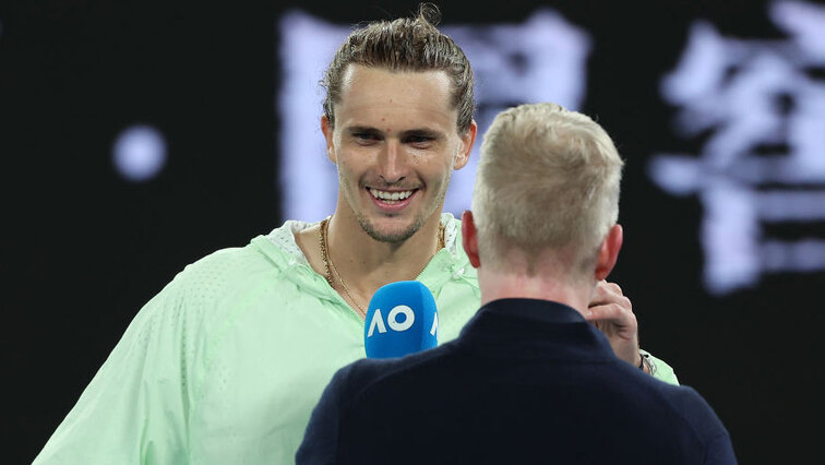 Alexander Zverev im Interview bei Jim Courier: Stets ein gutes Zeichen! Alexander Zverev im Interview bei Jim Courier: Stets ein gutes Zeichen!