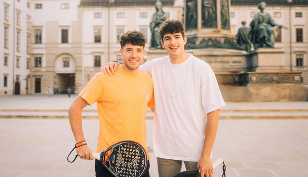 Augustin Tapia und Arturo Coello - die Champions der Vienna Padel Open 2023