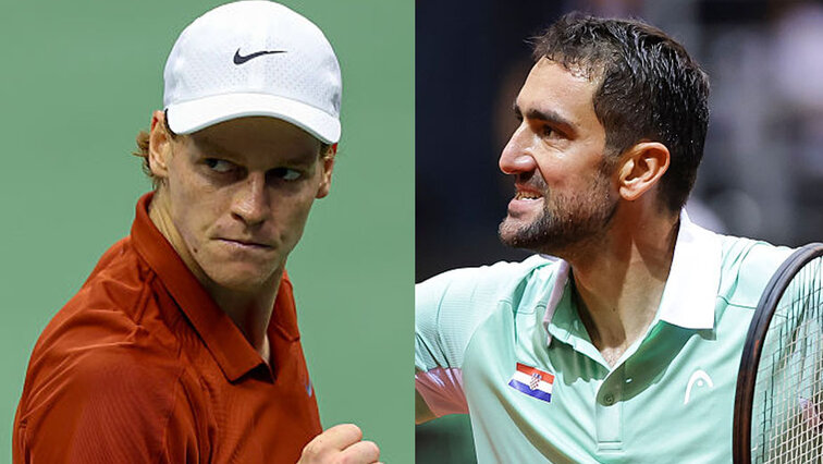 Jannik Sinner und Marin Cilic treffen zum zweiten Mal aufeinander Jannik Sinner und Marin Cilic treffen zum zweiten Mal aufeinander