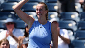 Petra Kvitova am Montag bei den US Open