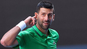 "Carlos, kannst Du mich hören?" - Novak Djokovic war am Montag bester Laune