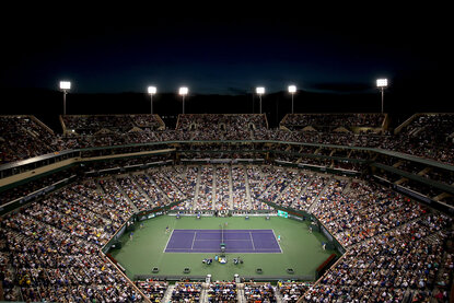 Indian Wells Auf dem Centre Court werden Day- und Night-Sessions ausgetragen