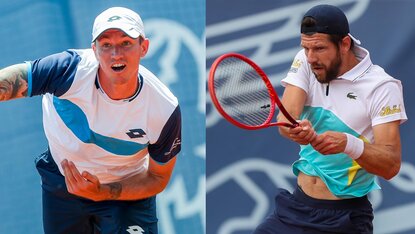 Dennis Novak und Jürgen Melzer wollen am Samstag zuschlagen Dennis Novak und Jürgen Melzer wollen am Samstag zuschlagen