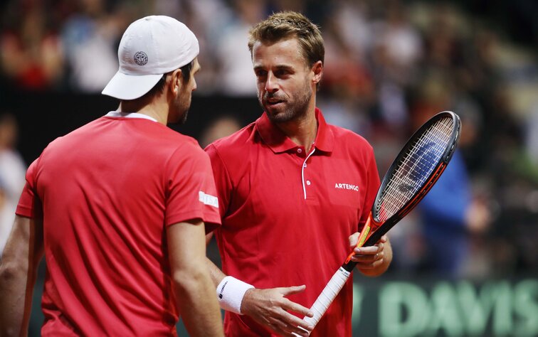 Zwei Veteranen in Salzburg: Jürgen Melzer, Oliver Marach