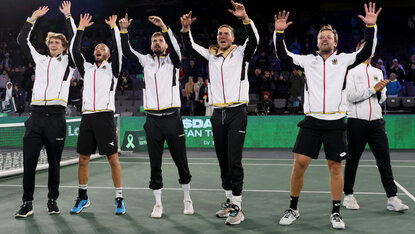So möchte das deutsche Team auch in Málaga jubeln - allerdings ohne Sascha Zverev So möchte das deutsche Team auch in Málaga jubeln - allerdings ohne Sascha Zverev