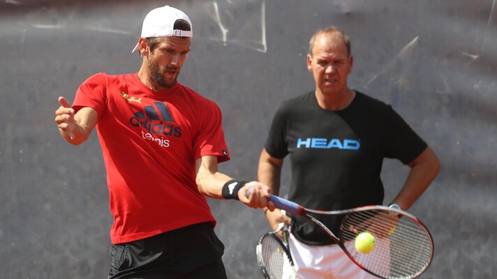 Mit Coach Jan Velthuis 2016 in Kitzbühel