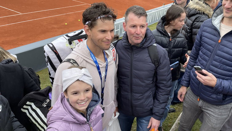 Dominic Thiem hat am Samstag einige Fans glücklich gemacht